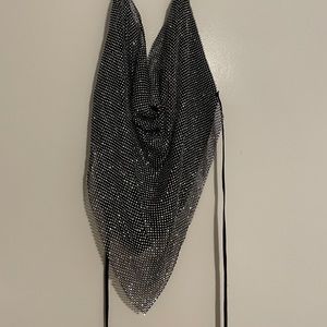 rhinestone halter top